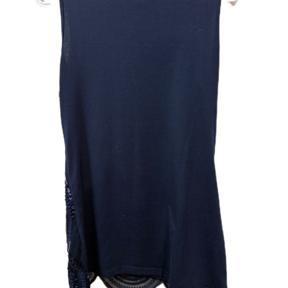 Lily Morgan Women's Black and Purple Sequin Top - Picture 3 of 6